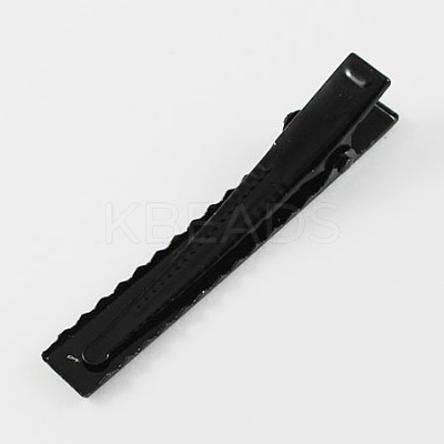 Iron Flat Alligator Hair Clip Findings PHAR-S039-56mm-1