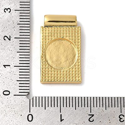 Rack Plating Religion Brass Pave Shell Rectangle Pendants KK-K345-14G-1