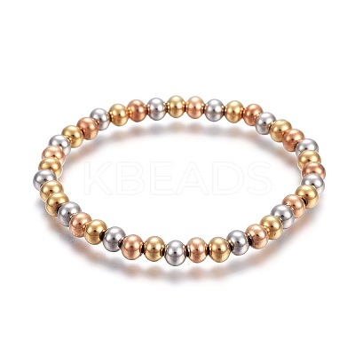 201 Stainless Steel Stretch Bracelets BJEW-F363-01M-1