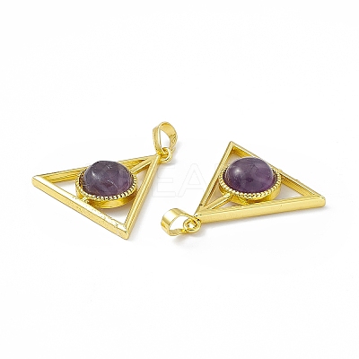 Natural Amethyst Pendants G-H283-05D-1