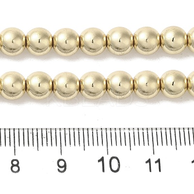 Electroplated Synthetic Non-magnetic Hematite Beads Strands G-I364-C03-G-1