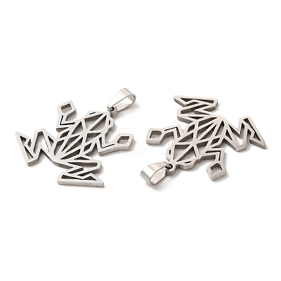 Non-Tarnish 201 Stainless Steel Origami Pendants STAS-K251-044P-1