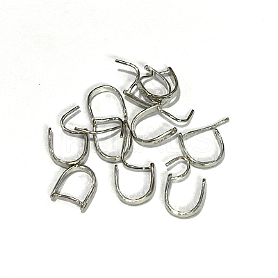 Anti-Tarnish 925 Sterling Silver Ice Pick Pinch Bails STER-L057-079A-1