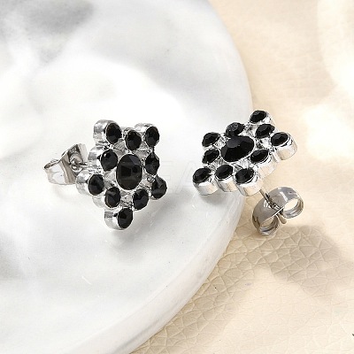 304 Stainless Steel Stud Earrings for Women EJEW-F361-12P-1