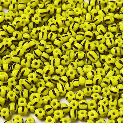 6/0 Opaque Colours Seep Glass Seed Beads X-SEED-F003-04A-05-1