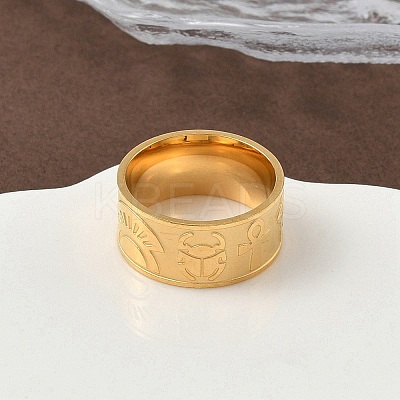 304 Stainless Steel Finger Rings for Women LS-RJEW-F195-04G-1