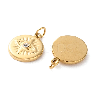 Ion Plating(IP) 304 Stainless Steel Rhinestone Pendants STAS-Q333-10G-02-1