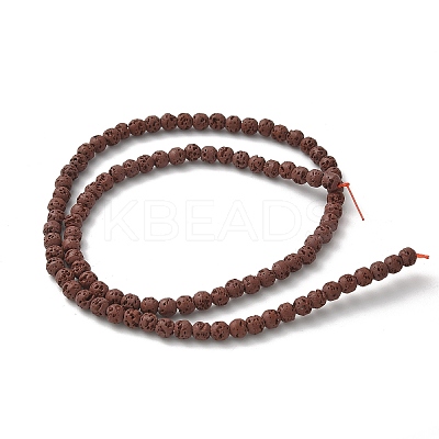 Synthetic Lava Rock Dyed Beads Strands G-H311-08D-06-1