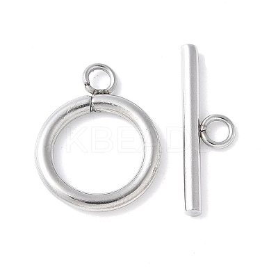 304 Stainless Steel Toggle Clasps STAS-F040-40D-P-1