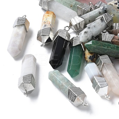 Natural Mixed Stone Faceted Pendants G-G181-03P-01-1