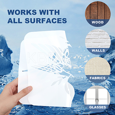 1Pc PET Hollow Out Drawing Painting Stencils DIY-MA0003-43G-1