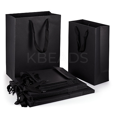 15Pcs 3 Sizes Rectangle Paper Gift Storage Tote Bags with Handle ABAG-TA0001-73B-1