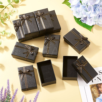 Cardboard Paper Storage Ring Boxes with Velvet Inside CON-TAC0008-02-1
