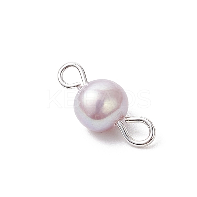 16Pcs 2 Colors Natural Cultured Freshwater Pearl Potato Connector Charms PALLOY-JF04663-1