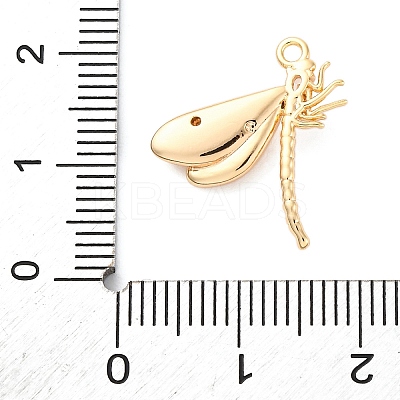 Brass Pave Cubic Zirconia Pendants KK-E793-27G-1