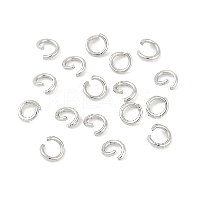 Tarnish Resistant 304 Stainless Steel Open Jump Rings X-STAS-R049-4x0.7mm-1