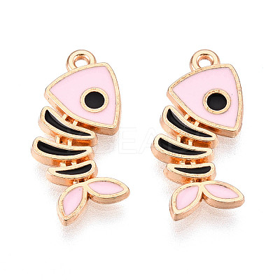 Alloy and Enamel Pendants ENAM-T021-33A-G-1