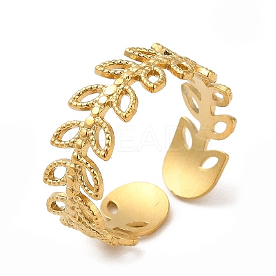 304 Stainless Steel Finger Rings AJEW-Z009-01B-G-1