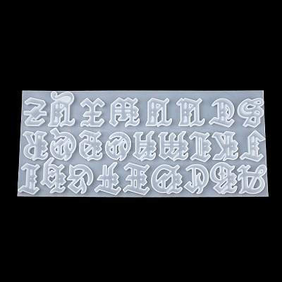 Gothic Style Letter A~Z DIY Silicone Pendant Molds LS-SIMO-H012-04-1