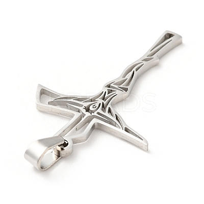Non-Tarnish 201 Stainless Steel Pendants STAS-E015-12P-1