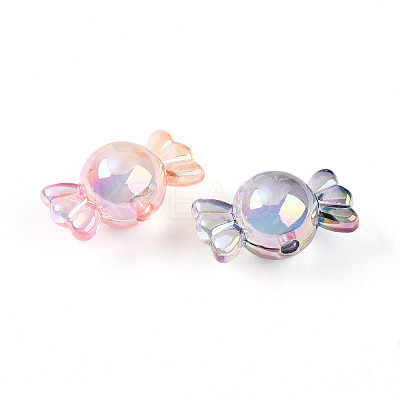 Gradient Color Transparent Acrylic Beads OACR-I015-55-1