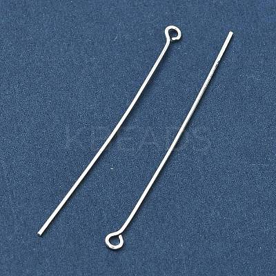 50MM Silver Color Plated Brass Eye Pins X-EPC5.0cm-S-1
