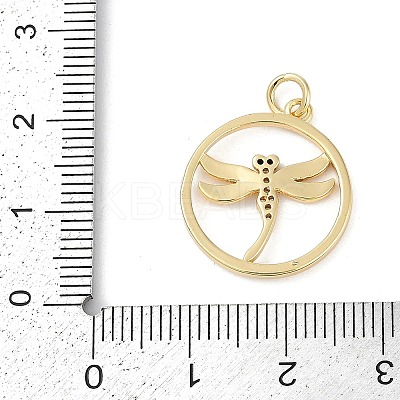 Rack Plating Brass Micro Pave Cubic Zirconia Pendants KK-H509-10G-01-1