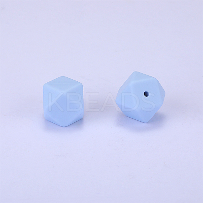 Hexagonal Silicone Focal Beads SI-JX0020A-86-1