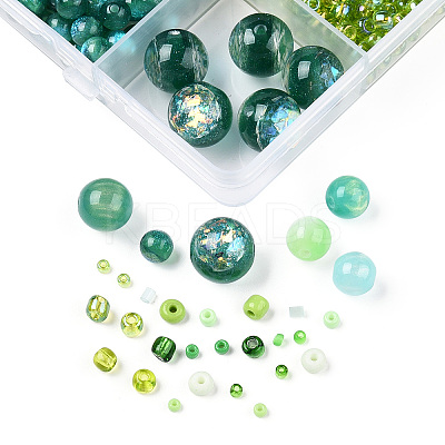 DIY 18 Style Resin & Acrylic Beads Jewelry Making Finding Kit DIY-NB0012-04E-1
