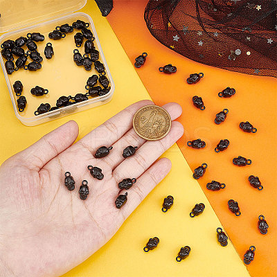 60Pcs Halloween Alloy Pendants FIND-UN0002-50EB-1