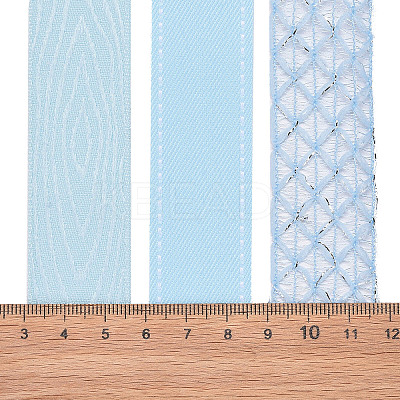 9 Yards 3 Styles Polyester Ribbon SRIB-A014-E01-1