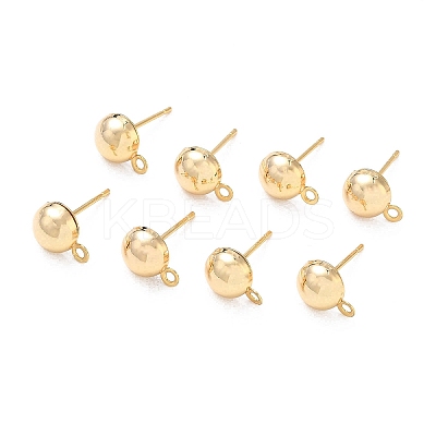SHEGRACE Brass Stud Earring Findings XGR0024G-35G-1