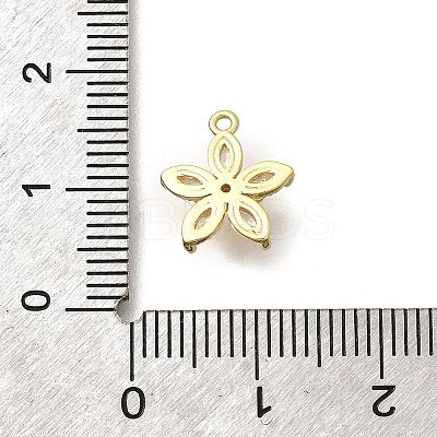 Brass Micro Pave Cubic Zirconia Pendants KK-Q035-13G-1