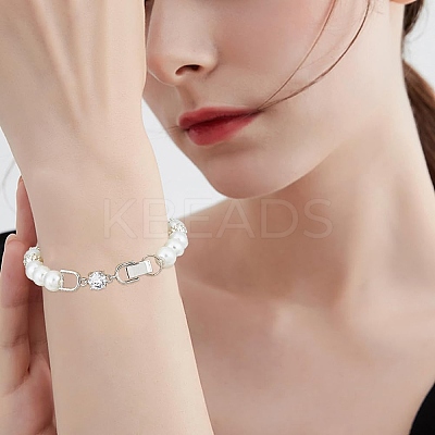6Pcs Extender Clasps Brass Micro Pave Cubic Zirconia Fold Over Extension Clasps FIND-BBC0003-54B-1