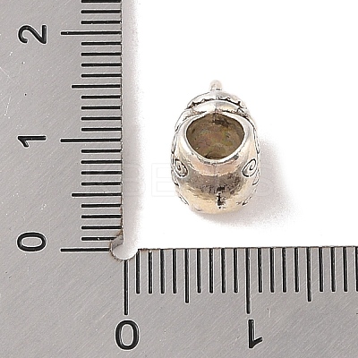 Tibetan Style Alloy European Beads TIBE-Q090-69AS-1