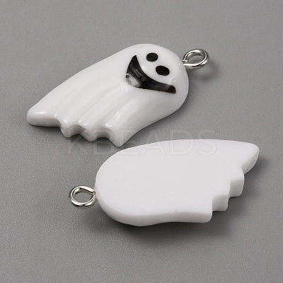 Opaque Resin Pendants RESI-CJC0012-19I-1