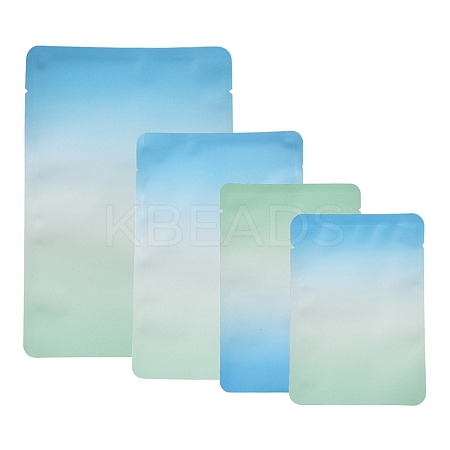 50Pcs 4 Style Two Tone Rectangle Plastic Zip Top Gift Bags OPP-FS0001-19A-2-1