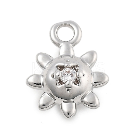 Brass Micro Pave Cubic Zirconia Pendants LS-KK-D283-28P-1