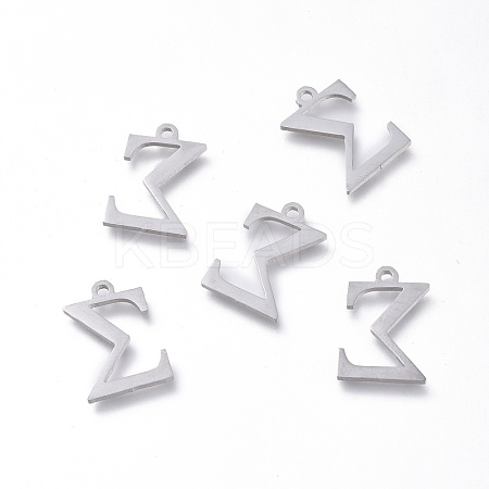 Tarnish Resistant 304 Stainless Steel Charms STAS-K215-21P-1