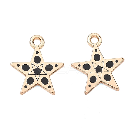 Alloy Enamel Pendants ENAM-G235-16G-01-1
