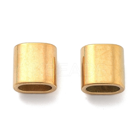 Ion Plating(IP) 304 Stainless Steel Slide Charms STAS-R138-02G-1