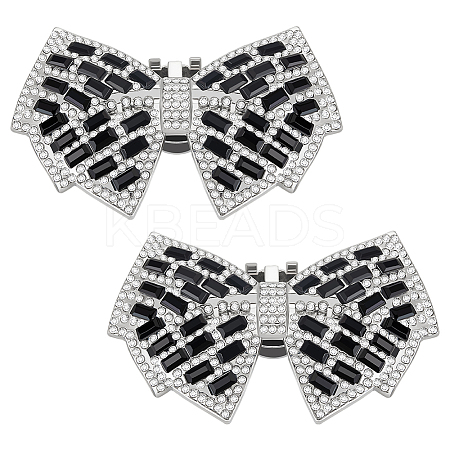 2Pcs Alloy Shoe Buckle Clips FIND-FG0003-10B-1