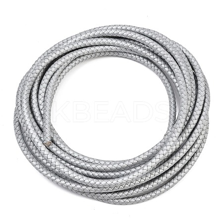 Braided Leather Cord with Core WL-F009-6mm-05-1