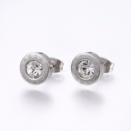 304 Stainless Steel Stud Earrings EJEW-H362-10P-A-1