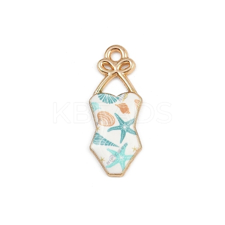 Summer Alloy Enamel Pendants LS-ENAM-I067-01KCG-03-1