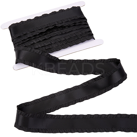 10 Yards Polyester Ruffled Lace Ribbon DIY-CY0001-23B-1