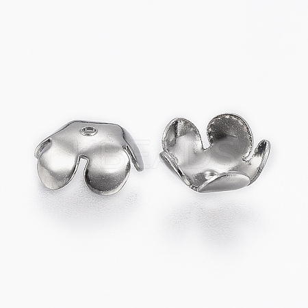 Tarnish Resistant 304 Stainless Steel Bead Cap STAS-E145-06P-1