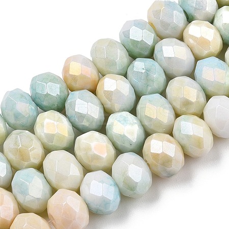 Ombre Effect Dyed Glass Beads Strands LS-GLAA-C023-02-B02-1