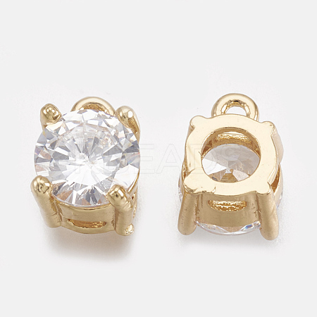 Cubic Zirconia Charms X-KK-S348-057-1