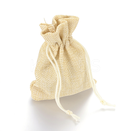 Burlap Packing Pouches Drawstring Bags LS-ABAG-Q050-10x14-13-1